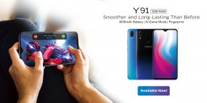 Vivo Launches Budget Smartphone Y91 with 64GB ROM & Massive 4030 mAh Battery