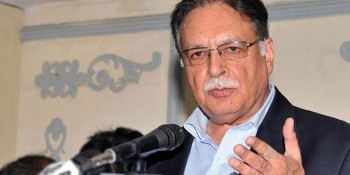 Information Minister Pervaiz Rasheed over a controversial news story