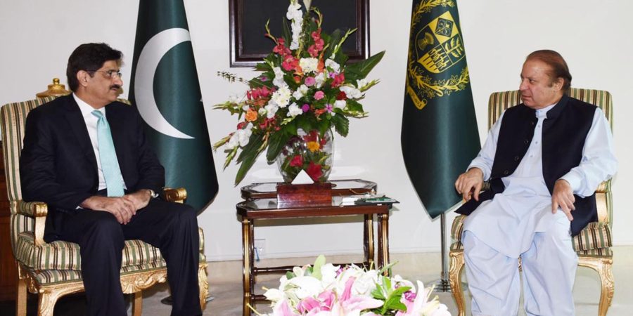 CM Sindh Murad Shah and PM Nawaz