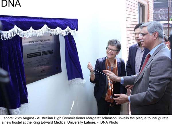 Margaret Adamson inaugurates hostel
