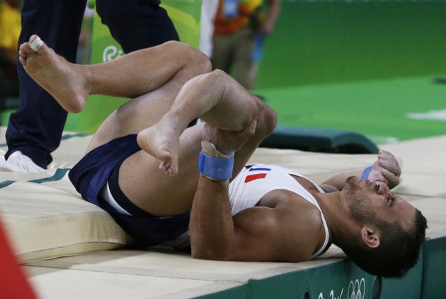 French gymnast's horrific leg break chills gymnastics