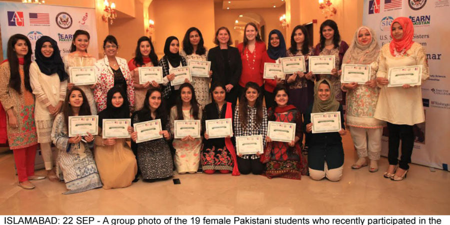 Participants of US Sisters Exchange Program from Pak