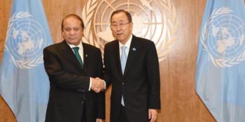 Nawaz Sharif, UN chief Ban Ki-moon
