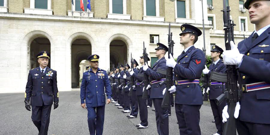 Air Chief Sohail Aman visits Italian Air Force HQs