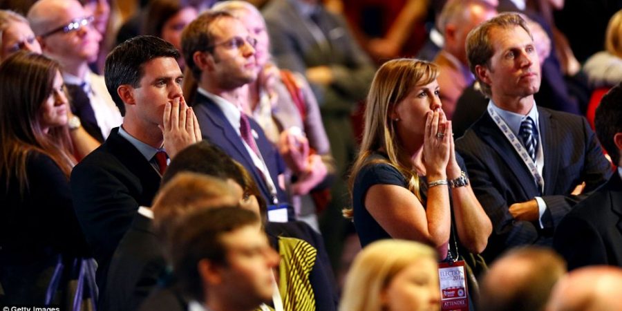 Shock, despair and silence at Clinton HQ