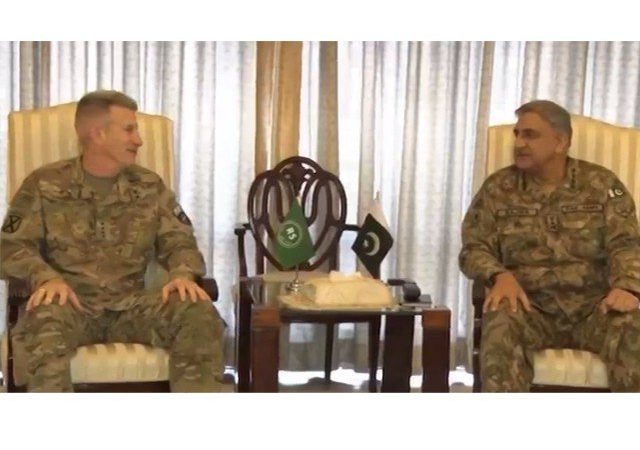 General John W. Nicholson, Commander RSM meets COAS Qamar Javed Bajwa