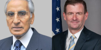 SAPM Tariq Fatemi meets US Ambassador David Hale