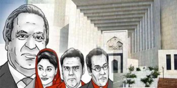 SLAMABAD (Dunya News) - The Supreme Court of Pakistan will announce its verdict in the Panama Papers case today (Thursday), Dunya News reported. The verdict will be announced at 2:00pm. The Panama Papers case was heard by a five-member Supreme Court bench headed by Justice Asif Saeed Khosa. The verdict was reserved by the Apex court on February 23, 2017. The Supreme Court could take a range of steps. It could clear the prime minister, or order a further judicial commission of inquiry or even declare him ineligible to hold office, as it did in 2012 with then-Prime Minister Yusuf Raza Gilani over a contempt of court case. Panama Papers had published a leak of documents belonging to Mossack Fonseca, a Panama-based law firm on April 4, 2016. The leak named over 400 incumbent as well as former leaders of the world who owned offshore companies which were interpreted by the commentators as means to stash wealth abroad. Prime Minister Nawaz Sharif’s family; two sons and a daughter were named in the documents which were studied by International Consortium of Investigative Journalists. Opposition parties in Pakistan saw the published documents as proof of alleged money laundering done by the premier. Questions over the source of money used to purchase flats in London s posh Mayfair locality by Sharif family were raised by opposition leaders. Leader of one of the opposition parties, Imran Khan used the leak to accuse the government of Pakistan Muslim League-Nawaz of misleading the nation and looting hard-earned money of the taxpayers. Pakistan Tehreek-e-Insaf, in leadership of Imran Khan managed to draw a consensus of opposition parties to demand the premier to resign and offer himself for accountability. PM Nawaz addressed the nation twice, once on April 5 and April 22 to take the nation in confidence and denied corruption accusations. He offered to form a judicial commission to probe the leaks against his family which was denied by opposition parties. Later, the Prime Minister offered to establish a parliamentary committee to form joint Terms of References to have the issue probed by the apex court. On the floor of the House in May, PM Nawaz categorically denied the allegations and claimed that no money was stashed in foreign bank accounts by his family. Leader of the Opposition in National Assembly, Khurshid Shah called off the protest against the government and absence of PM Nawaz in the House delaying due explanation and took him up on his offer. Six representatives of the two sides each convened several meetings, some held at residence of Leader of the Opposition in Senate, Aitzaz Ahsan, but failed to chalk out joint Terms of References to have the premier probed by a bench of the top court. The representatives of the government and the opposition, referred to by the media and the masses as TOR committee, never agreed on joint Terms of References. On political front, Imran Khan and other parties were successful by then to develop an agenda for the people through across-the-country rallies and media barrage of statements that drew counter-narrative explanations. Around the time when Imran Khan warned the government of alleged lockdown of the federal capital last year, the apex court took up the case on October 20 and condensed the petitions filed by Pakistan Tehreek-e-Insaf, Jamaat-e-Islami and Awami Muslim League against the premier. On November 7, family of the premier filed replies in the top court and on November 14, PTI submitted evidence against the Sharif family. Hearing of the case was adjourned on December 9 until first week of January 2017 over retirement of ex-Chief Justice of Pakistan, Anwar Zaheer Jamali. Revised bench comprising of Justice Asif Saeed Khan Khosa, Justice Ejaz Afzal Khan, Justice Gulzar Ahmed, Justice Sh. Azmat Saeed and Justice Ijaz-ul-Ahsan resumed the hearing on January 4. On January 10, in its remarks, the court had branded disqualification of the premier over mere assumptions a dangerous precedent. Justice Ijaz had stated in another hearing on January 12 that the records which the PM had asserted to produce before the court were not filed and that the bench could not decide what was true and what was false without looking at the documents. State institutions were remarked against by the top court on February 21 when the judges declared the authorities concerned to have failed in probing lawmakers who owned shell companies. After a trial that ran for around four months, Supreme Court reserved the verdict on February 23. A supplementary cause list of the top court issued on April 18 reported that the verdict would be let out on April 20, some two months after it was reserved.
