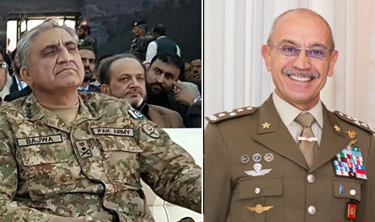 General Danilo Errico, Italian Chief of Army Staff meets Gen Qamar Javed Bajwa