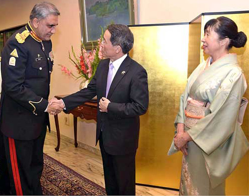 Ambassador of Japan Takashi Kurai meets General Qamar Javed Bajwa