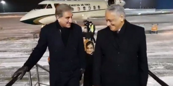 FM Qureshi arrives in Moscow on final leg of four-nation tour
