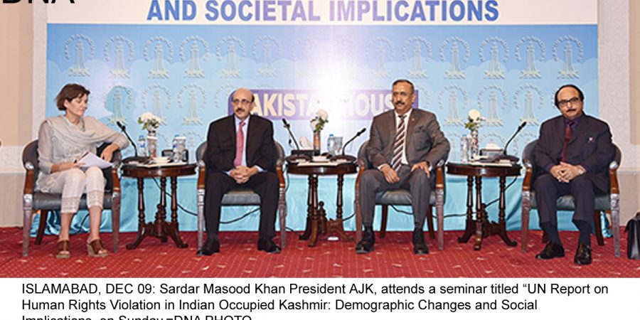 President Masood calls for UN-sponsored plebiscite in Kashmir 