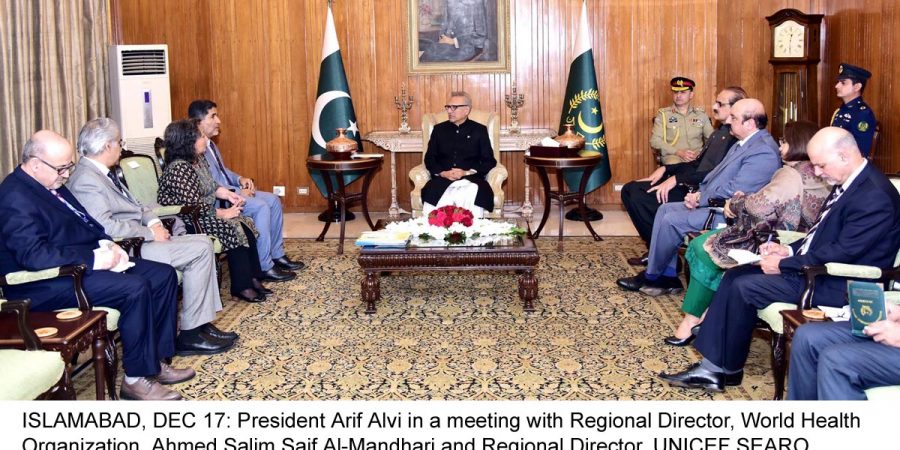 Budget allocation for health increased to two per cent: President Alvi