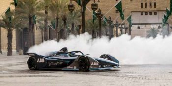 The first ever Formula E race begins in Saudi Arabia