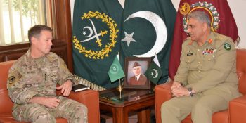 General Austin Scott Miller meets COAS Gen. Qamar Javed Bajwa