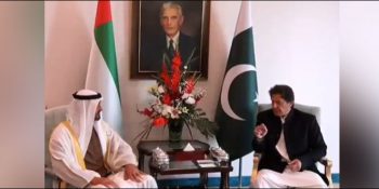 PM Khan holds talks with crown prince of Abu Dhabi in Islamabad