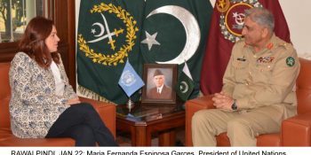 UNGA president calls on army chief