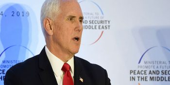 Pence demands EU isolate Iran as Israelis, Arabs unite