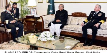 Pakistan keen to diversify its export to Qatar: President Alvi