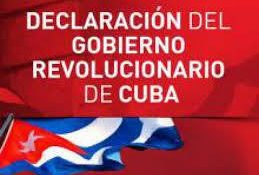 Statement by Revolutionary Government. it is imperative to halt the imperialist military adventure against Venezuela