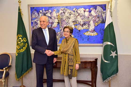 US envoy Zalmay visits Foreign Office for delegation-level talks