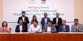 Ismaili CIVIC Pakistan and WWF-Pakistan sign MoU to combat climate change