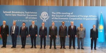 FM Jilani arrives Azerbaijan to attend COM-ECO