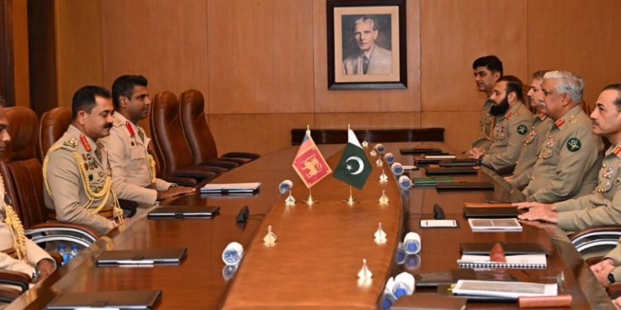 GHQ Meeting: COAS, Sri Lankan Army Commander discuss defense ties