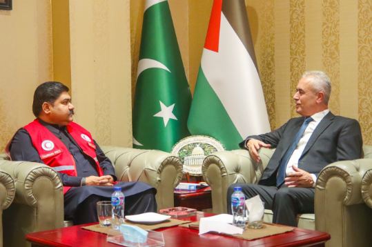 Palestinian ambassador expresses gratitude for Red Crescent Pakistan's support