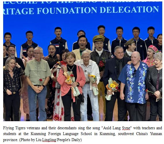 Flying Tigers veterans relive friendship between Chinese and American people during China tour