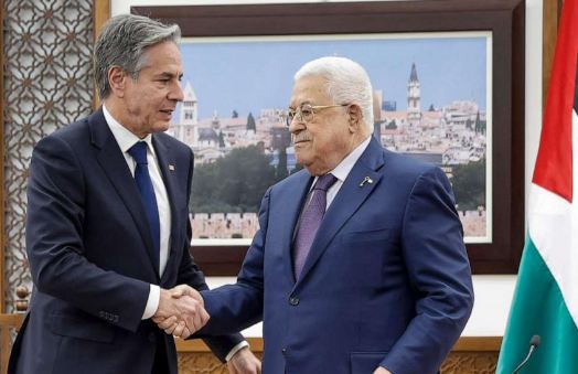 US Secretary of State meets Palestinian President amid Israeli aggression in Gaza