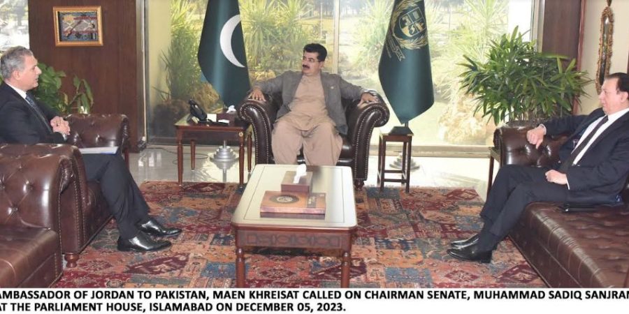 Pakistan greatly values relations with Jordan, says Senate Chairman