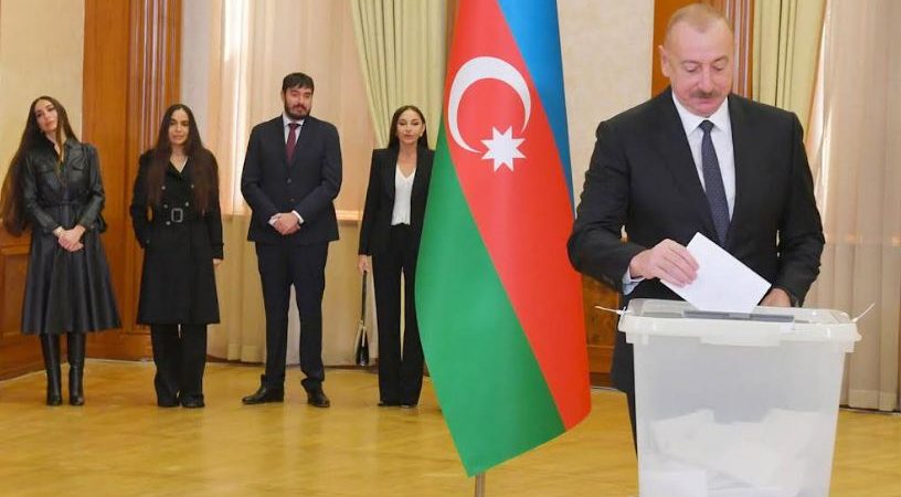 President Ilham Aliyev, First lady cast votes in Khankendi for 2024 Presidential Elections