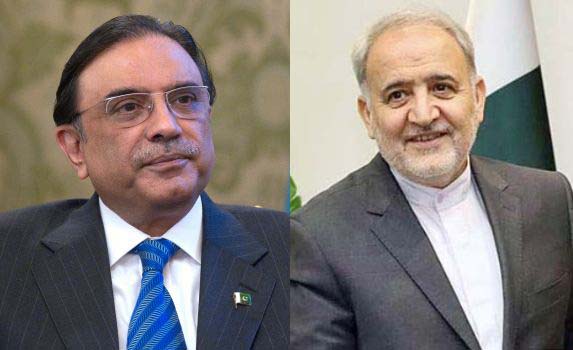 Ambassador Moghadam extends warm congratulations to President Zardari on election victory