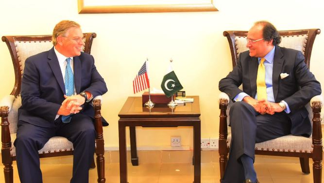 US Ambassador, FM Aurangzeb discuss bilateral cooperation
