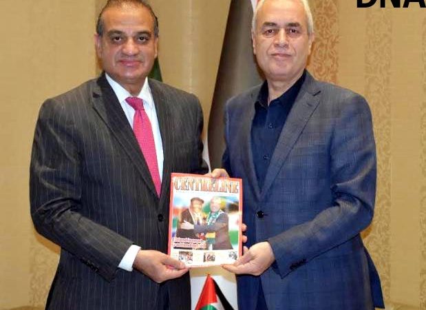 Centreline/Daily Islamabad POST Editor presents special report on Gaza to Ambassador Ahmed Rabei