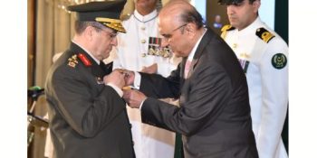 President confers Nishan-i-Imtiaz (Military) upon Commander of Turkish Land Forces