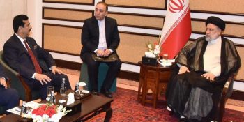 Chairman Senate Yusuf Raza Gillani Meets with Iranian President