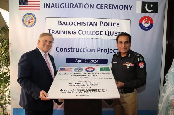 U.S. embassy inaugurates state-of-the-art police training campus in Quetta