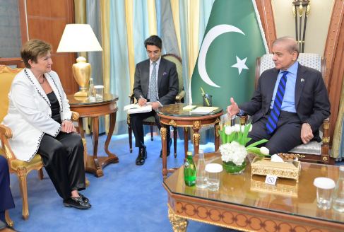 PM Shehbaz meets IMF Managing Director Kristalina Georgieva