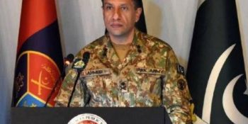 DG ISPR Maj-Gen Ahmed Sharif addresses press conference