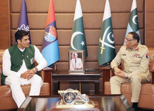 Olympian Arshad Nadeem meets Chairman JCSC