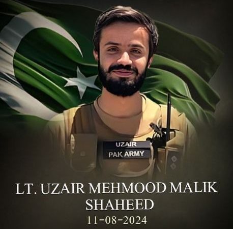 Lt. Uzair Mehmood Malik embraces shahadat in Tirah Valley operation: ISPR