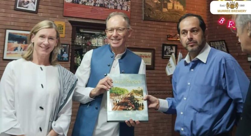 Australian ambassador visits Murree Brewery, receives souvenir from CEO