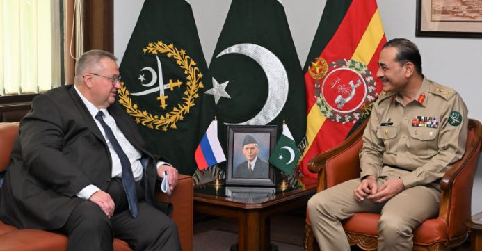 Russian Deputy PM meets COAS Gen. Asim Munir for bilateral security talks