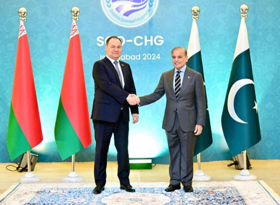 PM Shehbaz holds talks with Prime Minister of Belarus on the sidelines of SCO CHG