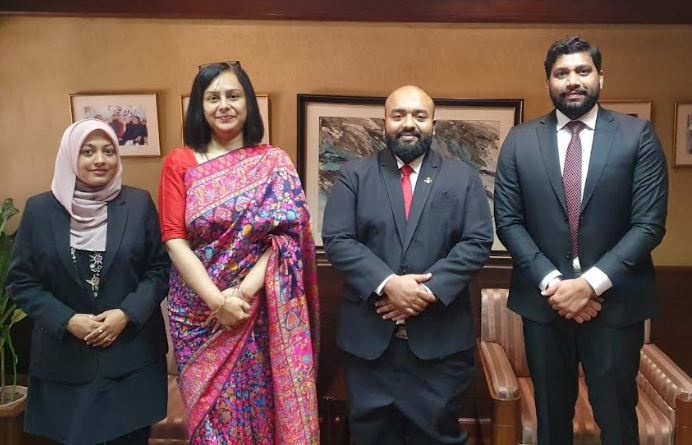 Newly-arrived Maldives HC pays courtesy visit to Indian acting envoy