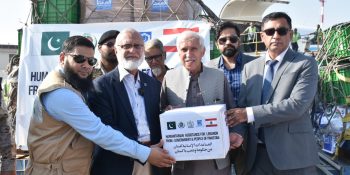 NDMA dispatches 14th Relief Consignment for Gaza, Lebanon