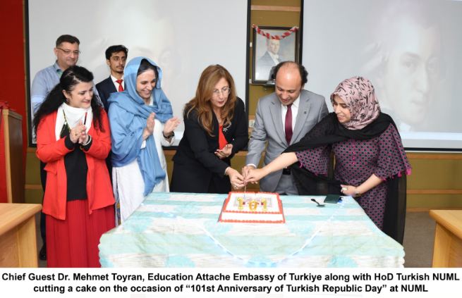 NUML celebrates 101st anniversary of Turkish Republic Day