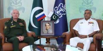 Russian Deputy Minister For Defence meets Naval chief